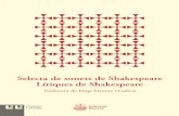 Selecta de sonets de Shakespeare Líriques de Shakespeare · llarga tradició en la literatura occidental. Els seus orígens es remun - ten a principis del segle xiii, a la cort siciliana
