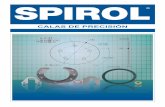 Calas de precisión de SPIROL · • Laina estándar de la industria global, láminas y rollos, materiales laminados y metales especiales con calibres en pulgadas y centímetros.