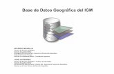 Base de Datos Geográfica del IGM - ign.gob.ar pdf/05.pdf · Jefe de Sección Base de datos–División SIG -Gerencia de Producción Geomatica. Docente en el Curso Técnico del Servicio