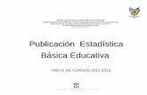 Publicación Estadística Básica Educativa - SEPHsep.hidalgo.gob.mx/content/estadistica_basica/Publicacion... · Dirección General del Sistema Estatal de Información y Estadistica