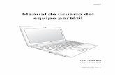 Manual de usuario del equipo portátil - dlsvr04.asus.com · Teclas coloreadas de acceso directo ... El formato del teclado depende de cada área. ESC F1 F2 F3 F4 F5 F6 F7 F8 F9 F10