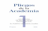 Pliegos Academia 1ca 2016 - Bellas Artes El Puerto · 3 l as canciones y la música van unidas a la historia de la humanidad desde tiempo inmemorial. se puede decir con propiedad