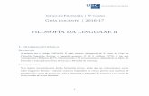 FILOSOFÍA DA LINGUAXE II - usc.es · Signo y pensamiento: una introducción ... “Gottlob Frege”, ... Sentido y referencia en la lógica de G. Frege, Tecnos: Madrid, ...