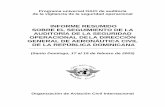 INFORME RESUMIDO SOBRE EL SEGUIMIENTO DE LA …cfapp.icao.int/fsix/auditReps/followup/dominican_republic_2003_sp.pdf · recomendados (SARPS) de la OACI que figuran en los Anexos 1,