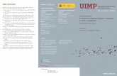 2014-0645 UIMP Triptico 6223 · claves terapéuticas de la felicidad, salud y longevidad 14:00 h | Clausura Santander 2014 Programa académico para descubrir el valor intrínseco