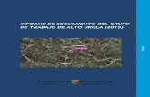 Informe Alto Urola 2015 - Euskadi.eus · INFORME DE SEGUIMIENTO DEL GRUPO DE TRABAJO DE ALTO UROLA (2015) Data 2015 Participantes Ayuntamiento de Zumarraga Ayuntamiento de Legazpi