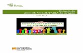 Escuela de ACCIÓN VOLUNTARIA de Aragón · 7 Catálogo de acciones formativas 2017. Escuela de Acción Voluntaria de Aragón Coordinadora Aragonesa de Voluntariado 1.- Voluntariado