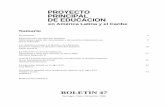 PROYECTO PRINCIPAL DE EDUCACION - unesdoc.unesco.orgunesdoc.unesco.org/images/0011/001147/114723s.pdf · BOLETIN 47 Santiago, Chile, Diciembre 1998 Sumario Presentación 3 Educación