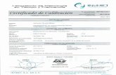 de en Tiernpo y Frecuencia Certificado de Calibración Certificate of Calibration INYMET INDISPENSABLES PARA LA CALIDAD IMF-0257-2017 Certificate number Fecha de Calibración: Catibration