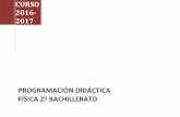 PROGRAMACIÓN DIDÁCTICA FÍSICA 2º BACHILLERATO …iesricardobernardo.es/wp-content/uploads/2016/01/PROGRAMACIÓN... · un desarrollo histórico del proceso que llevó a la formulación