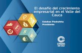 El desafío del crecimiento empresarial en el Valle del Caucaanif.co/sites/default/files/uploads/Esteban Piedrahita - Cámara de... · El aumento de las exportaciones del Valle del