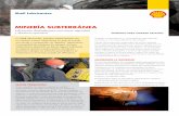 MINERÍA SUBTERRÁNEA - pochteca.com.mx · mantenimiento y las emisiones, ... desechos excesivos asociados con la grasa de la perforadora de roca. ... Desafíenos a demostrar nuestro