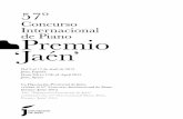 Concurso de Piano Premio Jaénpremiopiano.dipujaen.es/.../2015/Cuaderno_Premio_Piano_57.pdf · Reyes, Perfecto García Chornet, Enrique Pérez de Guzmán, Zulema de la Cruz, Antón