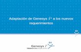 Adaptación de Genesys a los nuevos requerimientos · Genesys i 3 e uarios OAC Tramitador SOAP de n Indicadores Transparencia Datos Abiertos GenDATA ión Político Directivo ad Administración