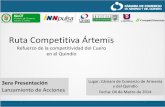 Ruta Competitiva Ártemis · curtiembres para la producción de cuero ... José Luis Garcia Correa / Cromotech ... procesos y logro de mayor eficiencia en la producción.