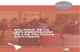 “Balance de la implementación de la política Anti-Trata en ... · Balance de la implementación de las políticas anti-trata en Bolivia Página 1 Fundación La Paz Índice Siglas