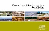 Cuentas Nacionales de Chile 2003-2007 · 1.13 Ingreso nacional bruto disponible real ... cuentas proporcionan una visión global de la economía por ... I. Producto interno bruto,