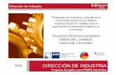 03 - Camara Madrid - Ayudas de la Comunidad de Madrid en ... · FINALIDAD: Desarrollo de Nuevas Tecnologías en el área de la eficiencia y el ahorro energético. . Dirección de