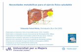 Necesidades metabólicas para el ejercio físico saludablemayores.uji.es/images/2017/docencia/Clase_5_Necesidades_metabolic... · - Diplomado en Fisioterapia Universidad Cardenal