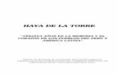 PUBLICACION-HAYA DE LA TORRE - congreso.gob.pe · Vivencias miles, circunstancias al por mayor: ¡Cuántos volúmenes se podrían publicar si, por ejemplo, se formara una Comisión