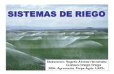 Sistemas de riego - sb6e50022d9e6131f.jimcontent.com · los cultivos y asÍ obtener la mÁxima producciÓn, minimizando las ... riego de bombeo manual . microaspersiÓn aÉrea (sapo)