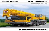 Grúa Móvil LTM 1100-4 - gruasgerona.com · de un elevado nivel de confort, son características destacables de la LTM 1100-4.2 de Liebherr. La 100 tone - ... • Caja de cambios