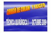 UBICACIÓN Y RELACIONES DELecaths1.s3.amazonaws.com/tecnicasquirurgicas1/CIRUGIA DECOLON Y... · colon sigmoides recto abdominal y extraperitoneal . cirugÍas en el colon colotomÍas