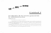 Evolución de la teoría general de la administracióngc.initelabs.com/recursos/files/r157r/w12697w/Unidad 2_Dscntx... · 1900 Frederick W. Taylor Administración cientíica; aplicación
