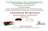 Unidad Popular - impo.com.uyimpo.com.uy/.../2015/2015_Paysandu_AsambleaPopular_Acuna.pdf · Crear una radio y un canal de TV municipales. Comunicación fluida y sencilla con la población