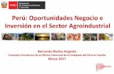 Perú: Oportunidades Negocio e Inversión en el Sector ...fameinnowa.es/documentos/Agroindustria_2017_Fame_Innowa.pdf · España es el principal emisor de turistas de Europa ... Construcción