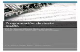Programación clarinete EE.BB.multimedia.conservatoriolucena.es/clareb.pdf · Programación didáctica clarinete E.E.B.B. C. P. M. “Maestro Chicano Muñoz” 2 ... de las exigencias