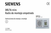 DELTA miro Radio de montaje empotrado - Siemens AG · • Compruebe la alimentación de corriente (sólo técnicos en electricidad). • Compruebe los cables de conexión (sólo técnicos