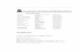 Anuncios - Acta Médica Colombianaactamedicacolombiana.com/anexo/articulos/v20n5_acmi.pdf · ficha de inscripción, debidamente diligenciada y copia del recibo de consignación a