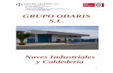GRUPO ODARIS S.L. - Obralia - gestión documental colaborativa · española. LOGÍSTICA En GRUPO ... Norma UNE EN ISO 9001:2008, con el número 9001250, ... Escalera metálica de