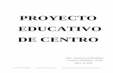 PROYECTO EDUCATIVO DE CENTRO - CP Vicente Aleixandrecpvicentealeixandre.centros.educa.jcyl.es/sitio/upload/P.E.C._2010.pdf · La media en el número de hijos por familia es de 3,