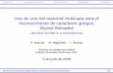 Uso de una red neuronal multicapa para el reconocimiento ...subversion.assembla.com/svn/ia-tp2/presentacion/presentacion.pdf · Introducción La arquitectura de la red Implementación