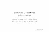 Sistemas Operativos - Academia Madrid Ingeniería ... · Linux Comunicación Ejercicios con tuberías 2. ARCOS @ UC3M ... pipe() + fork() -> padre e hijo ven la misma tubería-> ambos