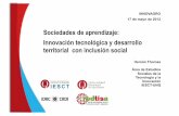 Sociedades de aprendizaje: Innovación tecnológica y desarrollo ... Thomas.pdf · • Nuevas articulaciones productivas y alteración de precios relativos • Nuevos espacios públicos