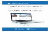 Taylor & Francis Online - bt.concytec.gob.pe fileTaylor & Francis Online: Nuevo diseño, más moderna, más intuitiva Una Guía para el usuario