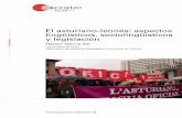 El asturiano-leonés: aspectos lingüísticos ...aedobooks.com/wp-content/uploads/2014/10/lasturiano-leonese... · 2 Término propuesto éste desde la Academia de la Llingua Asturiana