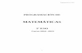 MATEMÁTICAS - iessanvicente.com · programaciÓn de matemÁticas 3º eso curso 2014 ... competencias bÁsicas 4. contenidos. estructura y clasificaciÓn 5. ... evaluaciÓn. 8. medidas