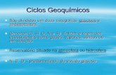 Ciclos Geoquímicos - Ecdiseecdise.weebly.com/uploads/2/8/4/6/2846714/aula_3_-_ciclos... · Ciclos sedimentares Todos os elementos químicos participam no tipo sedimentar do ciclo