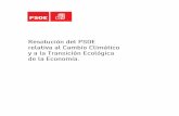Resolución del PSOE relativa al Cambio Climático y a la ...“N-CAMBIO-CLIMÁTICO-Y... · implementen efectivos cauces de participación de la sociedad civil, ... acaba de aprobar