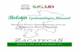 SEMANA 11 DEL 12 AL 18 DE MARZO, 2017 - saludzac.gob.mx · Índice Casos por Municipio: • Enfermedades prevenibles por vacunación…..... 2 • Enfermedades infecciosas y parasitarias