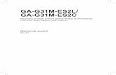GA-G31M-ES2L/ GA-G31M-ES2C - download.gigabyte.eudownload.gigabyte.eu/FileList/Manual/mb_manual_ga-g31m-es2l(es2c... · Audio de alta definición 2/4/5.1/7 ... debe instalar el microprocesador