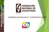 COMERCIALIZACION Y EXPORTACIONES - fedecacao.com.co · impo cacao en grano (ton) 5.891 expo cacao en grano (ton) 13.744 impo subproductos- grano (ton) ... ros comparativo de exportaciones