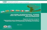 informe subregional sobre uso de drogas en población ... · Uruguay: Milton Romani, Secretario General, ... Delia Trujillo, Arturo Manrique (Perú); María Herrera, Héctor Suárez,