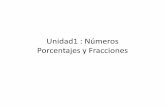 Unidad1 : Números Porcentajes y Fracciones 6to matematica.pdf · numérica porcentaje de manera concreta, pictórica y simbólica, en forma manual y/o ... contar el mismo número