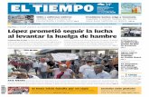 López prometió seguir la lucha al levantar la huelga de ...media.eltiempo.com.ve/EL_TIEMPO_VE_web/21/diario/docs/... · responder a nota de reclamo por decreto ... Quemaron puerta