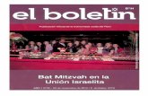 mjp.org.pemjp.org.pe/WEB3/Boletines/El Boletin/2012/BOLETIN 35 - 23 Noviembre... · el boletin Publicación Oficial de la Comunidad Judía del Perú Bat Mitzvah en la Unión Israelita